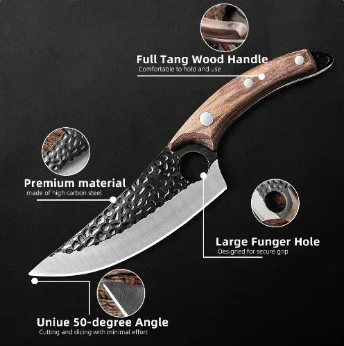 Forged Stainless Steel Boning & Fillet Knife – Kitchen Utility Tool