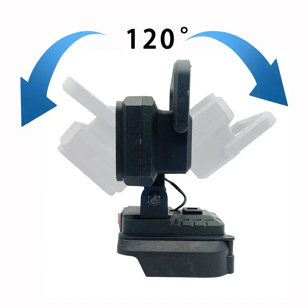 15-Bead LED Work Light – Portable Spotlight for 18V Li-ion Tool Batteries