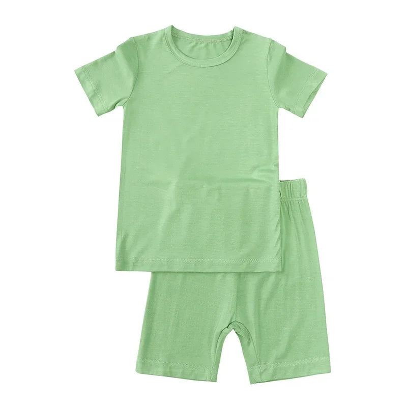 2023 Bamboo Fiber Kids Pajamas - Long Sleeve & Pants