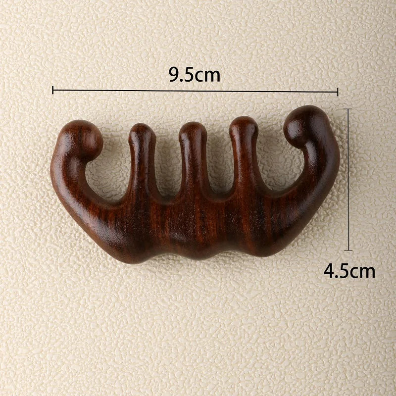 Wooden Massage Comb – Scalp & Head Oil Massager, Hair Comb Tool (AMS01)
