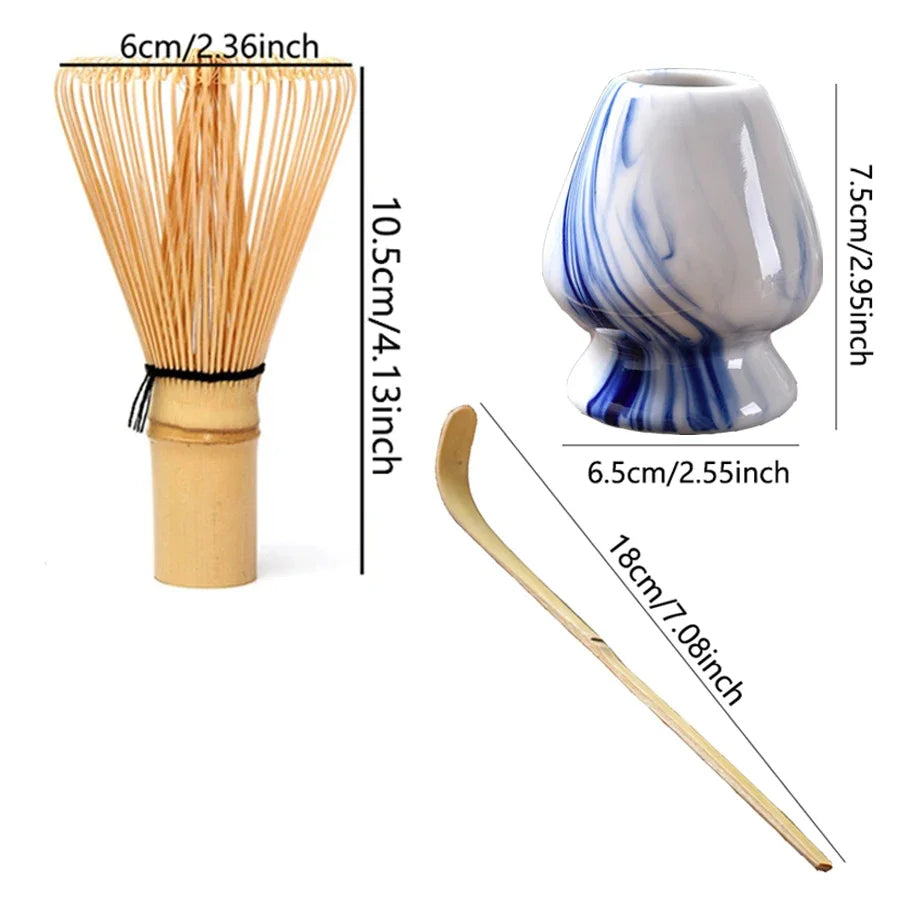 3PCS Japanese Matcha Set – Bamboo Buddha Tea Spoon & Tea Stirring Tools for Tea Preparation