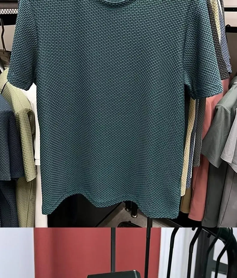 MINISO Men's Bamboo Mesh Ice Silk Short-Sleeve T-Shirt
