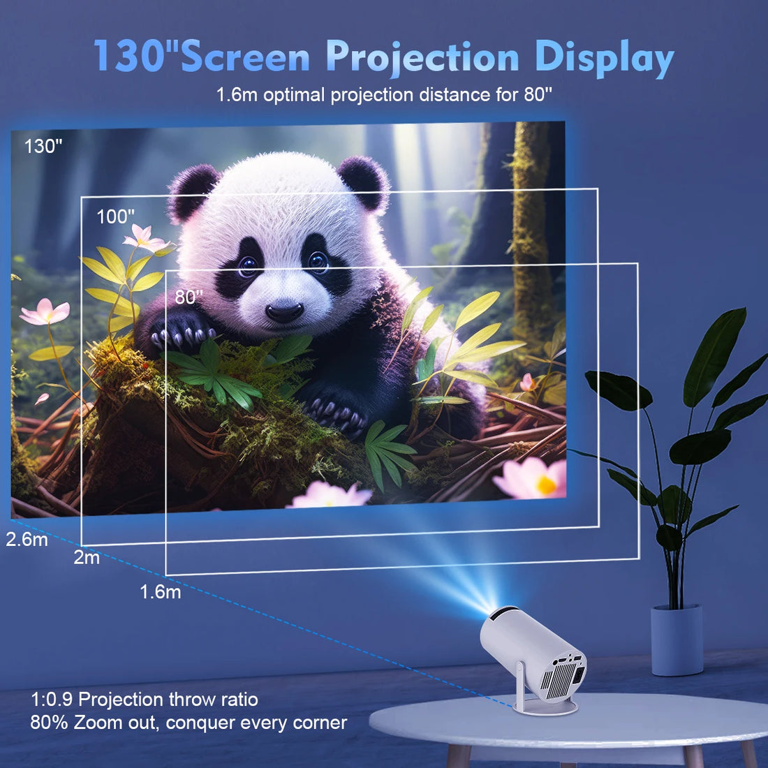 Magcubic HY300 Pro 4K Android Projector – 260 ANSI