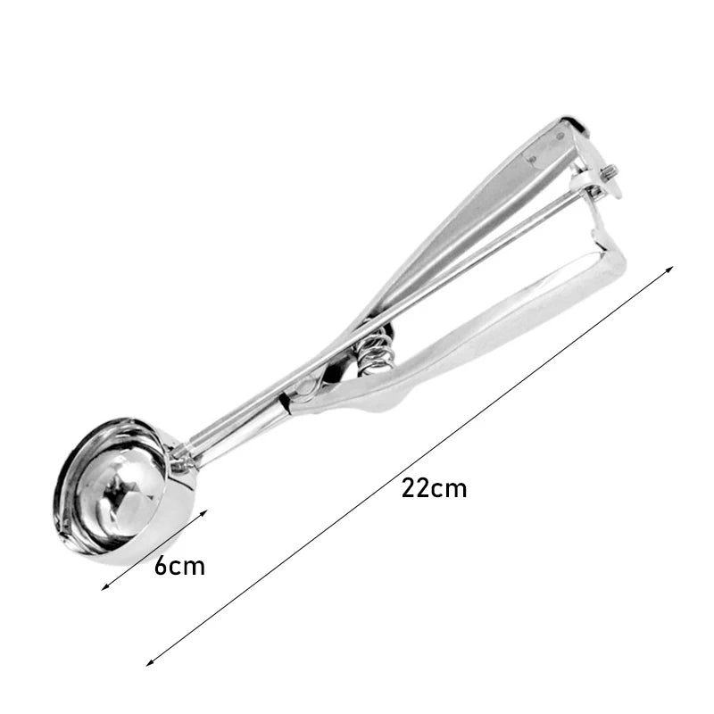 Multi-Style Stainless Steel Ice Cream Scoop Ball Digger – Handmade Ice Cube Mold, Easy Demoulding Kitchen Accessories