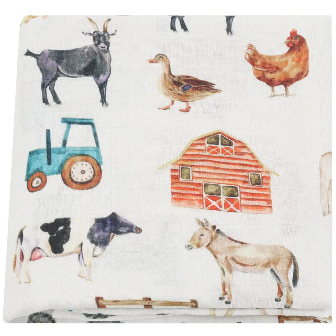 Bamboo Muslin Baby Swaddle Blanket – 120x120cm