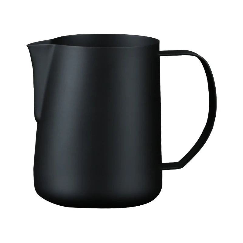 350/600ML Milk Jug Pull Flower Cup – Coffee, Cappuccino Milk Steaming Frothing Pitcher, Stainless Steel Non-Stick Milk Pot