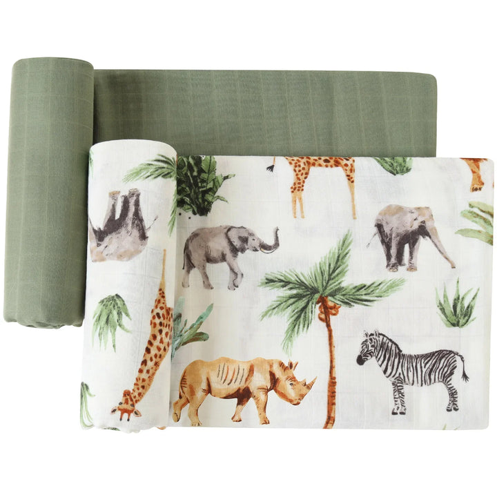 Bamboo Muslin Baby Swaddle Blanket – 120x120cm