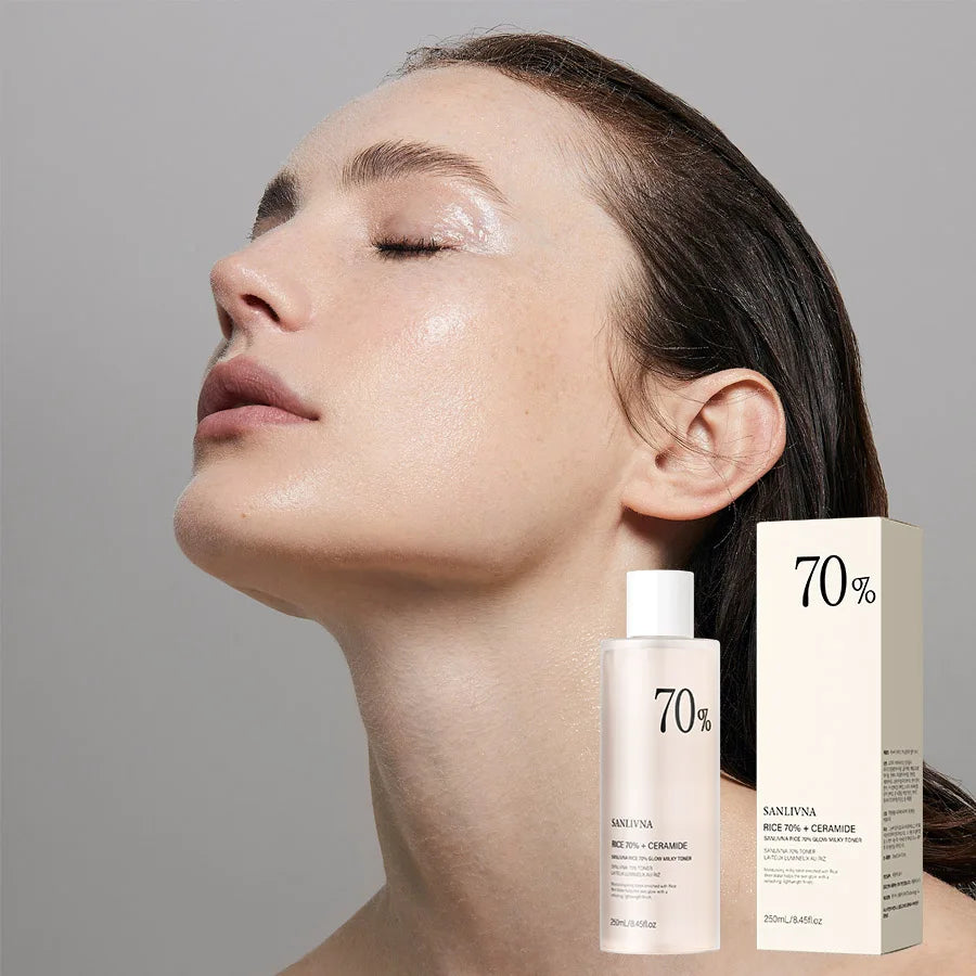 Rice Skincare Set – Toner, Serum & Cleansing Foam with Niacinamide