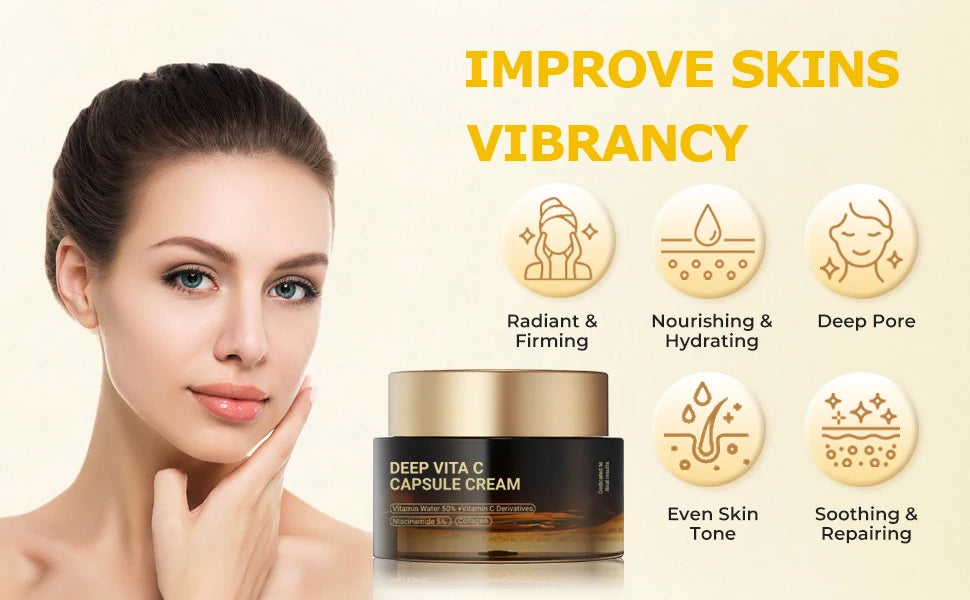 Vitamin C Golden Capsule Moisturizer – Hydrating & Antioxidant Daily Care
