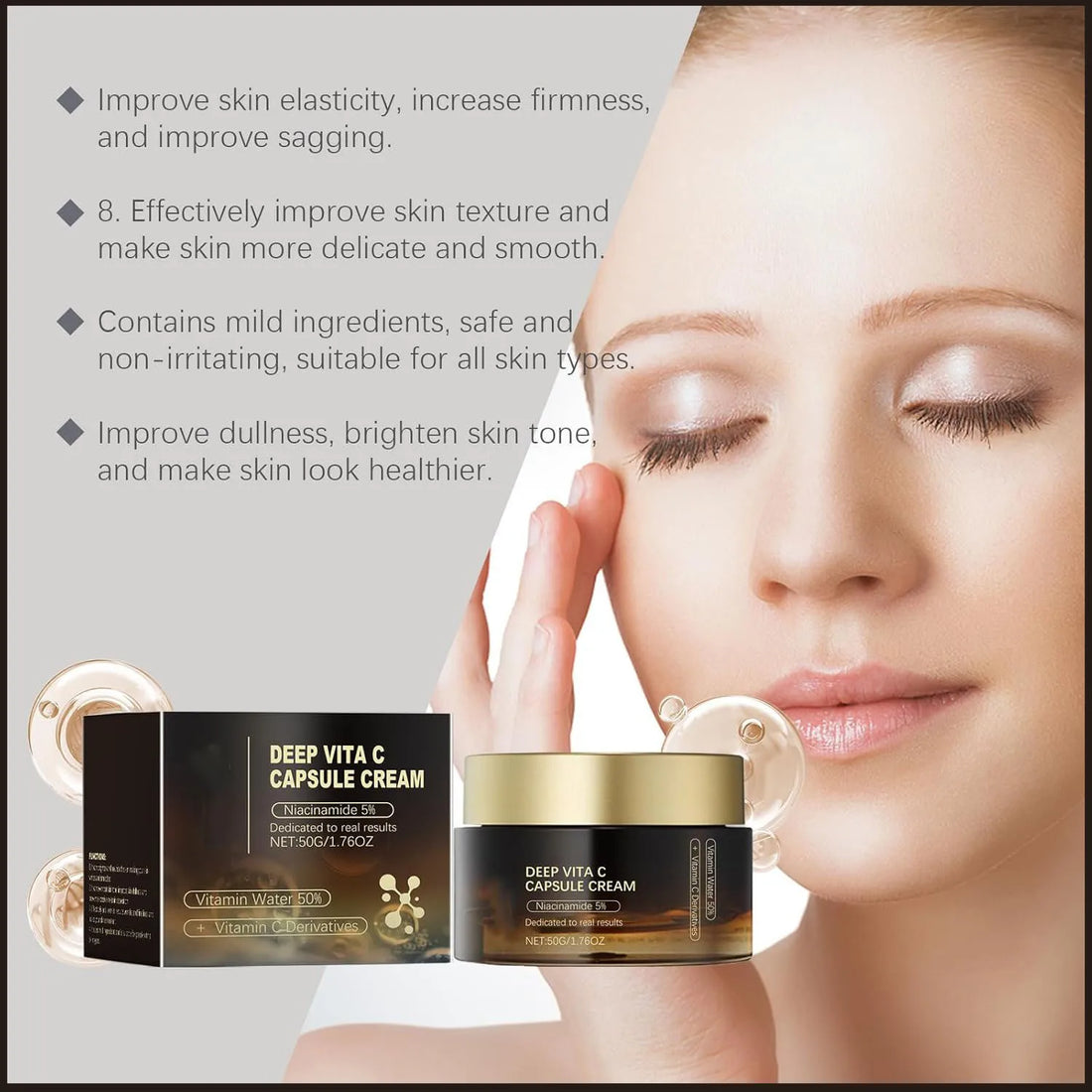 Vitamin C Golden Capsule Moisturizer – Hydrating & Antioxidant Daily Care