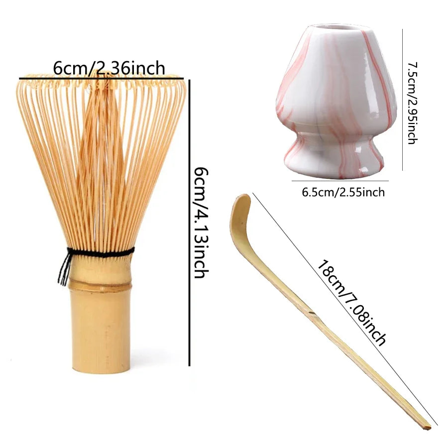 3PCS Japanese Matcha Set – Bamboo Buddha Tea Spoon & Tea Stirring Tools for Tea Preparation