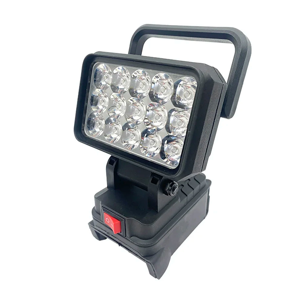 15-Bead LED Work Light – Portable Spotlight for 18V Li-ion Tool Batteries