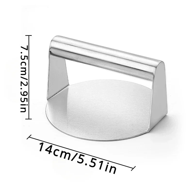 Stainless Steel Smash Burger Press – Hamburger Patties Meat Masher