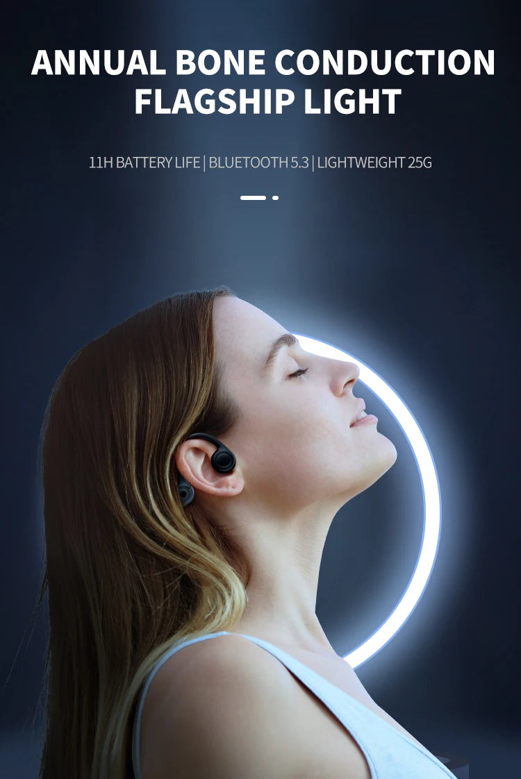 Xiaomi Mijia Bone Conduction Headphones – Bluetooth 5.3 Waterproof Sports Ear Hook Headset