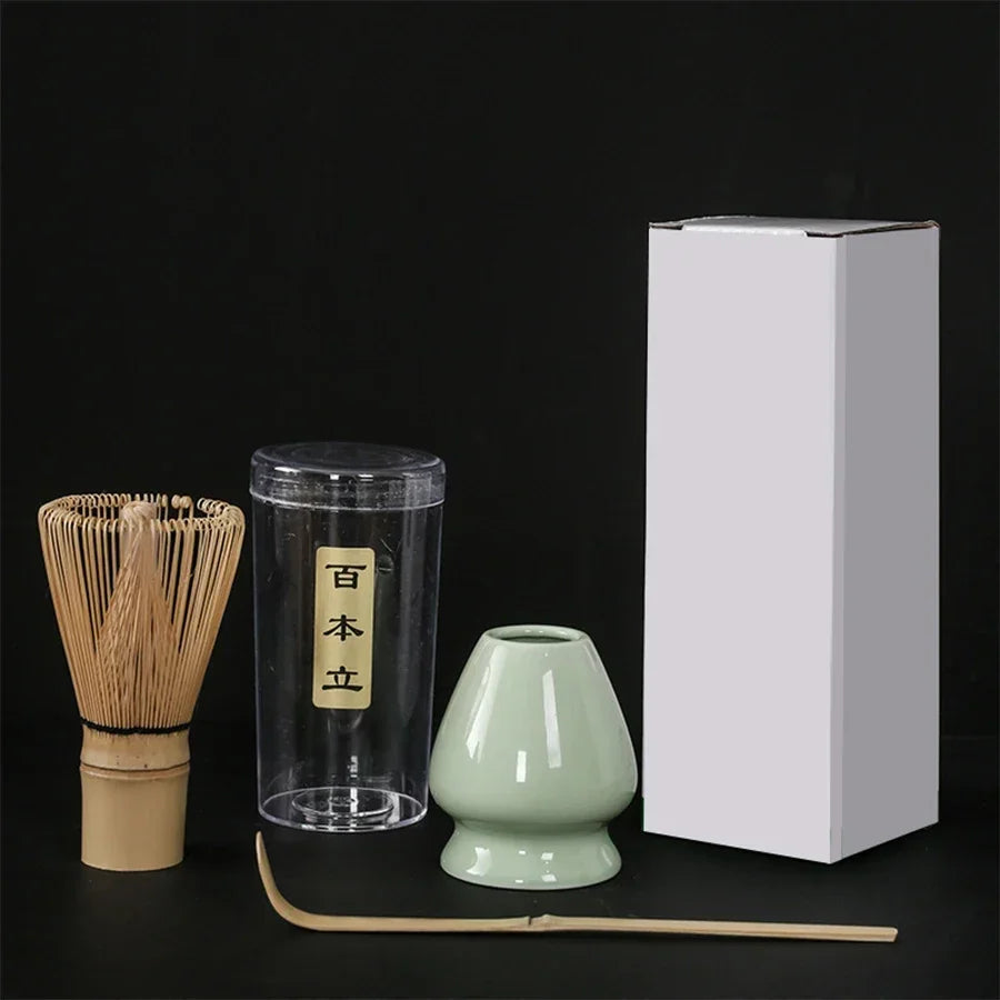 3PCS Japanese Matcha Set – Bamboo Buddha Tea Spoon & Tea Stirring Tools for Tea Preparation