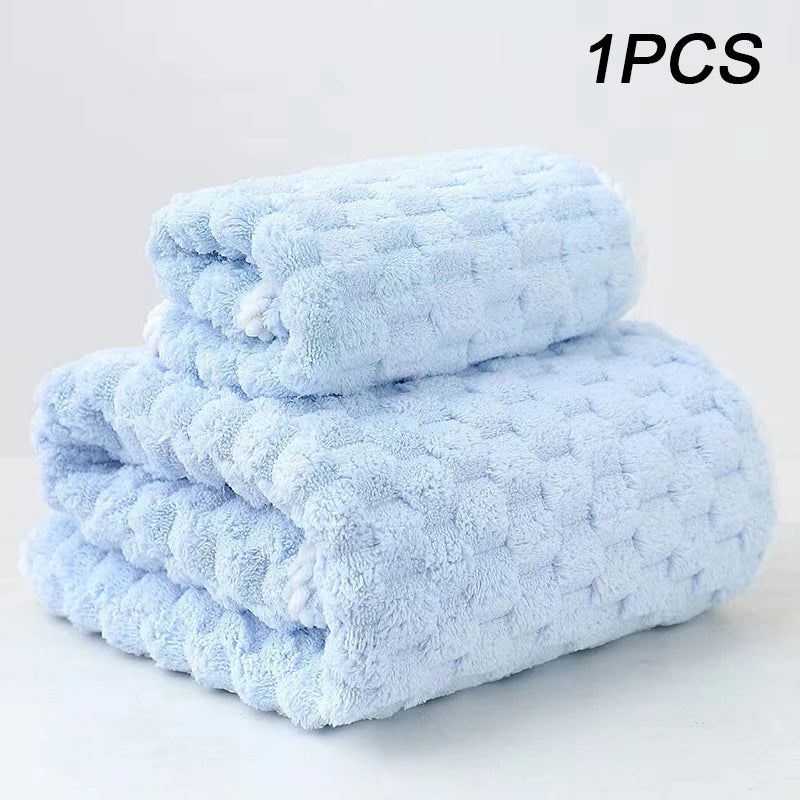 Bamboo Charcoal Coral Velvet Bath Towel – Super Absorbent