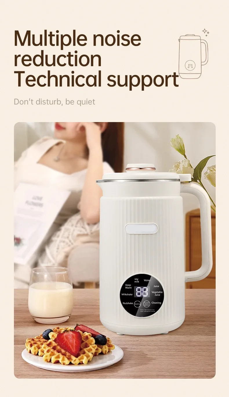 Multifunctional Electric Soybean Milk Machine – 220V/110V Food Blender & Juice Maker