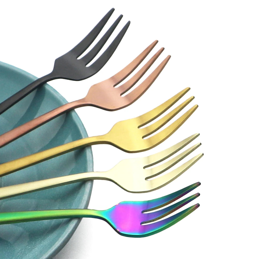 30-Piece Matte Stainless Steel Flatware Set