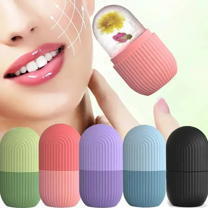 Silicone Ice Ball Face Massager – Lifting & Acne-Reducing Skincare Tool