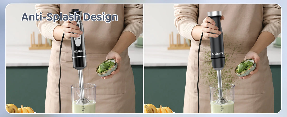 1000 Watt Powerful Handheld Immersion Blender – Vegetable, Meat, and Egg Beater for Smoothies, Sauces, Baby Food & Soups