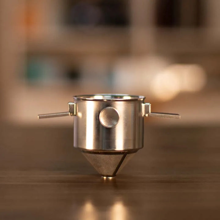 304 Stainless Steel Hanging Ear Coffee Filter Cup – Portable Hand-Flush Reusable Filter Funnel, No Paper Needed