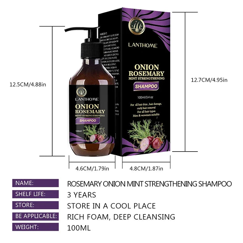 Hair Growth & Thickening Shampoo – Rosemary & Onion Formula