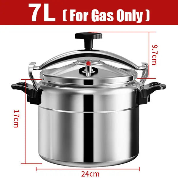 3L/5L/7L Professional Pressure Cooker – Heavy-Duty Aluminum Explosion-Proof Cooking Pot for Gas Cooker