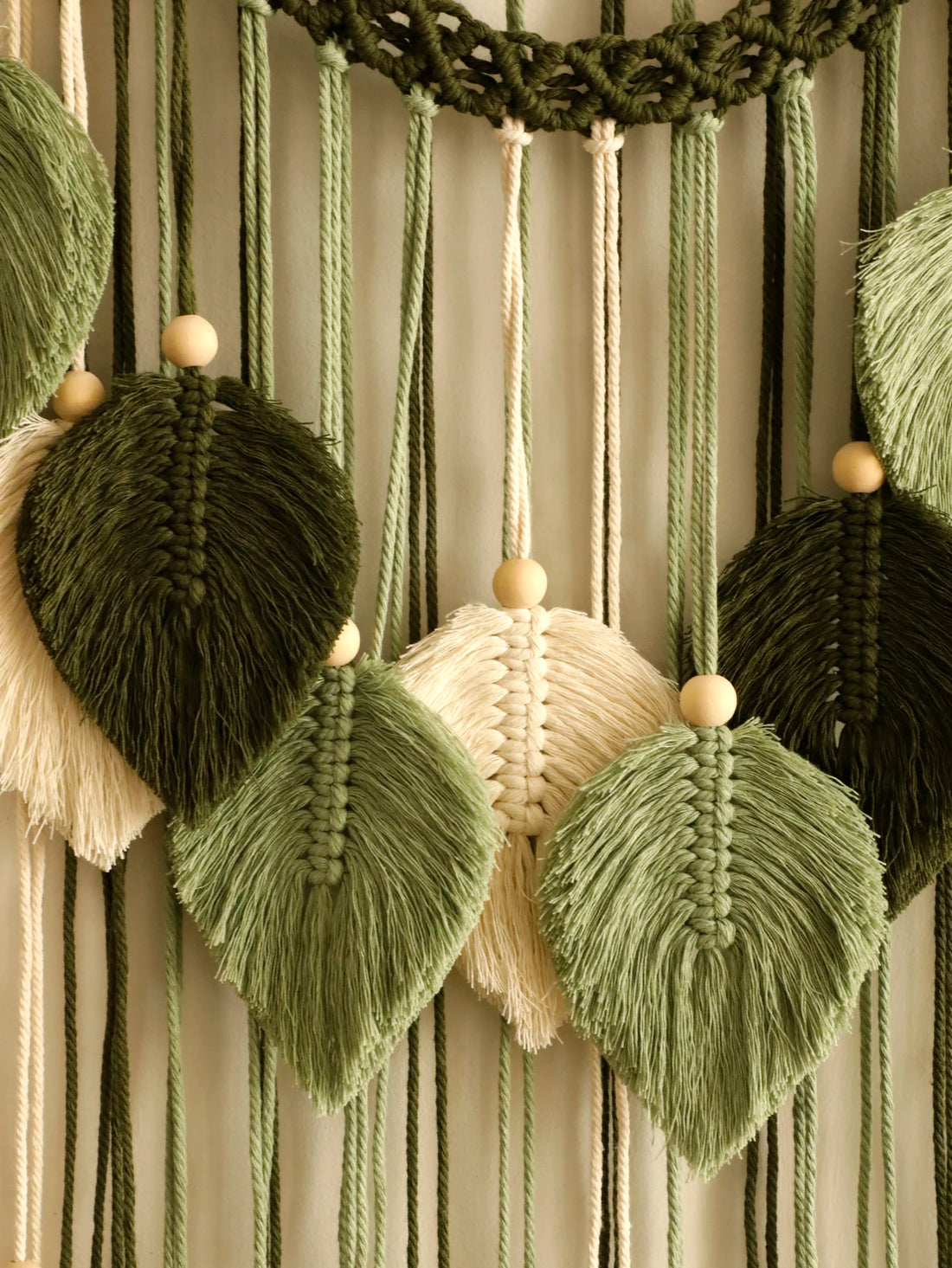 Leaf Macrame Wall Tapestry – Boho Home Decor