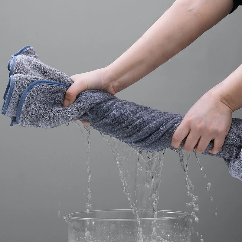 Bamboo Charcoal Coral Velvet Bath Towel – Super Absorbent