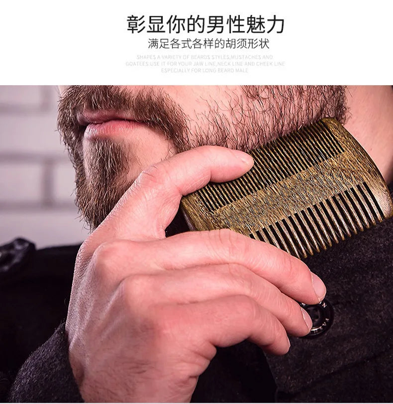 Men’s Shaving Brush Set – Boar Bristle Beard Grooming Kit with Comb & Scissors