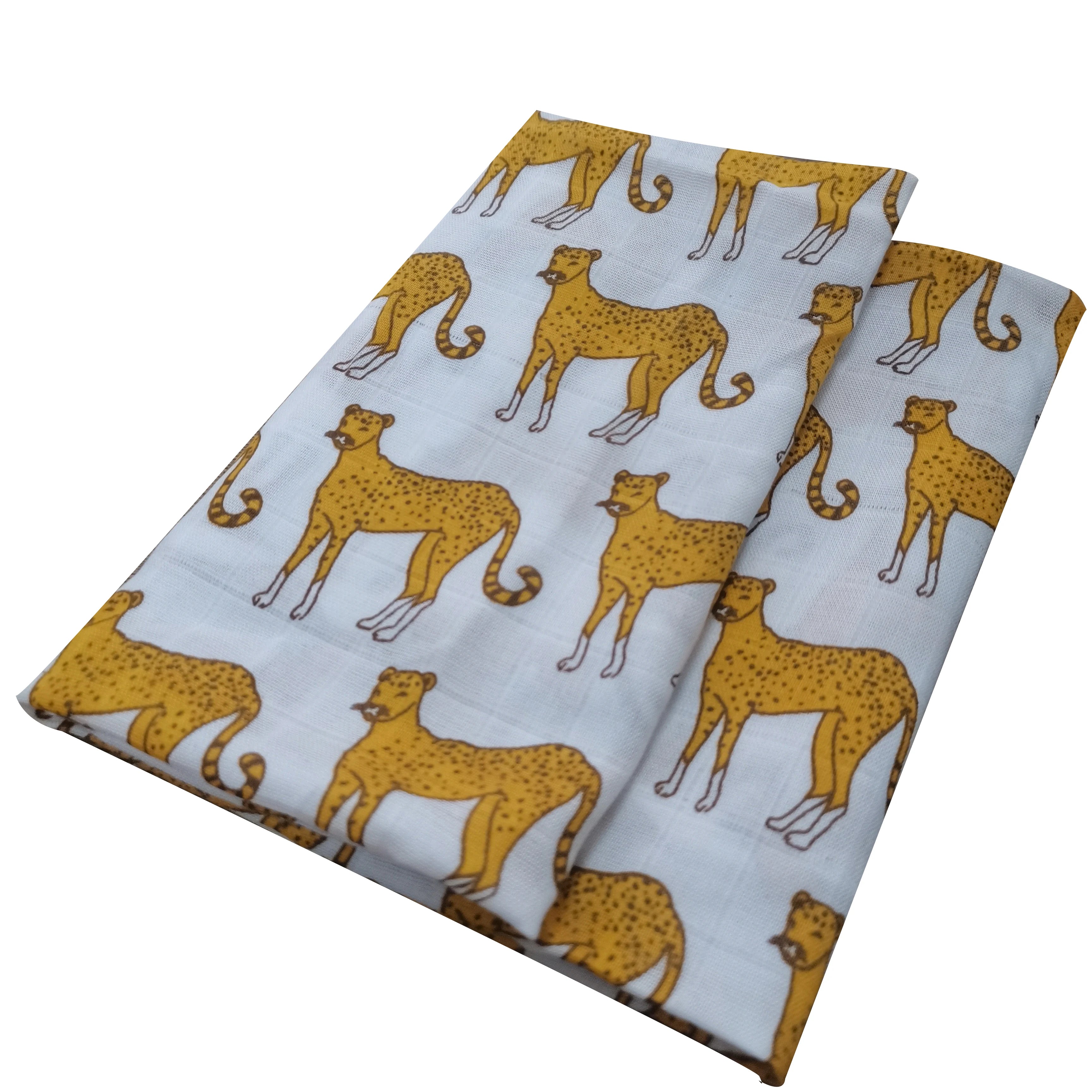 Soft Organic Cotton & Bamboo Baby Muslin Blanket/Bib Wrap