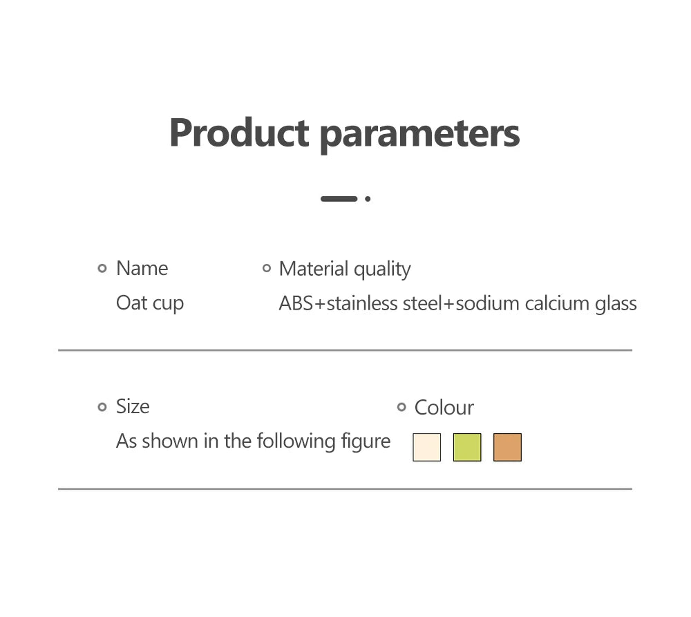 430ML New Breakfast Cup – Oatmeal, Cereal, Nut, Yogurt, and Salad Container with Lid & Spoon