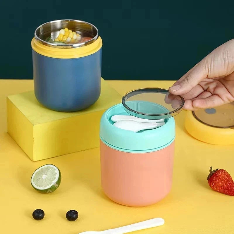 530ML/710ML Food Thermal Jar – Insulated Soup Cup Thermos for Hot Food, Stainless Steel Lunch Box for Kids