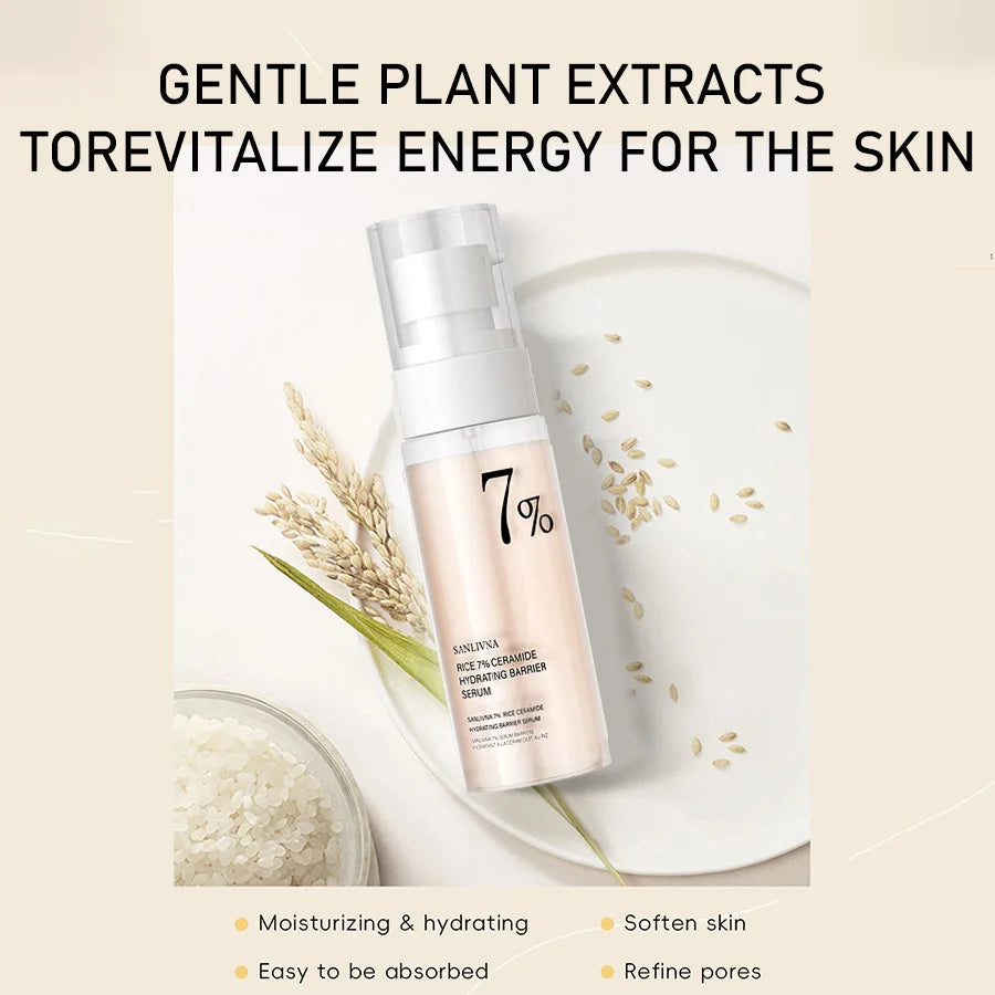 Rice Skincare Set – Toner, Serum & Cleansing Foam with Niacinamide