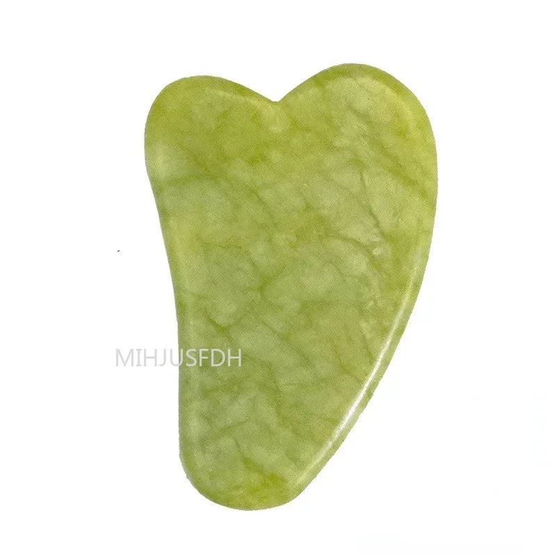 Natural Jade Roller Massager – Face, Body, Back & Foot Massage Roller, Facial Lifting & Anti-Wrinkle Double-End Gua Sha Jade Stone