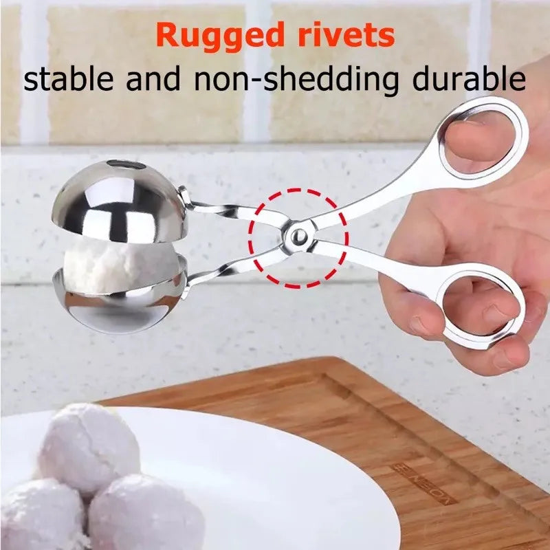 Meatball Maker Clip – Stainless Steel Mold for Fish Balls & Rice Balls
