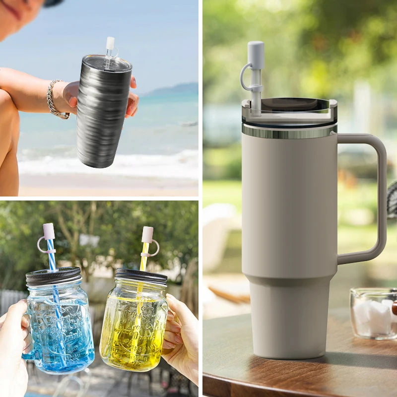 Reusable Silicone Straw Cap for Stanley Cups – Leak-Proof