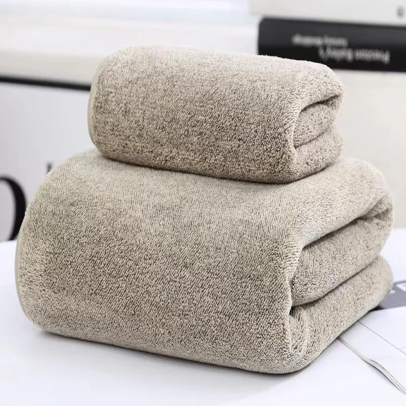 Quick-Dry Bamboo Striped Towel Set – Bath & Hand Towels