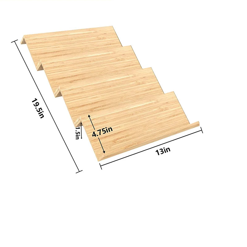 Bamboo Spice Rack Tray – Spice Drawer Organizer for Kitchen Cabinets, Storage & Organization