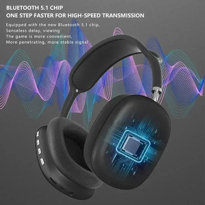 Wireless Bluetooth 5.1 Gaming Headset – HiFi Sound with Mic for Android & iOS
