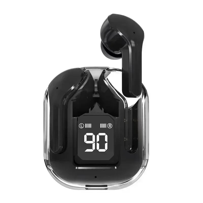 T2 TWS Transparent Wireless Earbuds – Bluetooth Headset with Digital Display & Stereo Sound