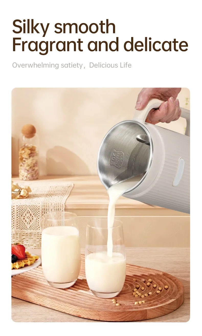 Multifunctional Electric Soybean Milk Machine – 220V/110V Food Blender & Juice Maker