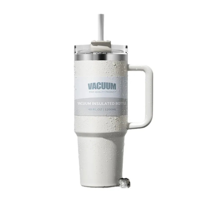 Stainless Steel Car Tumbler with Straw – 304 Insulated