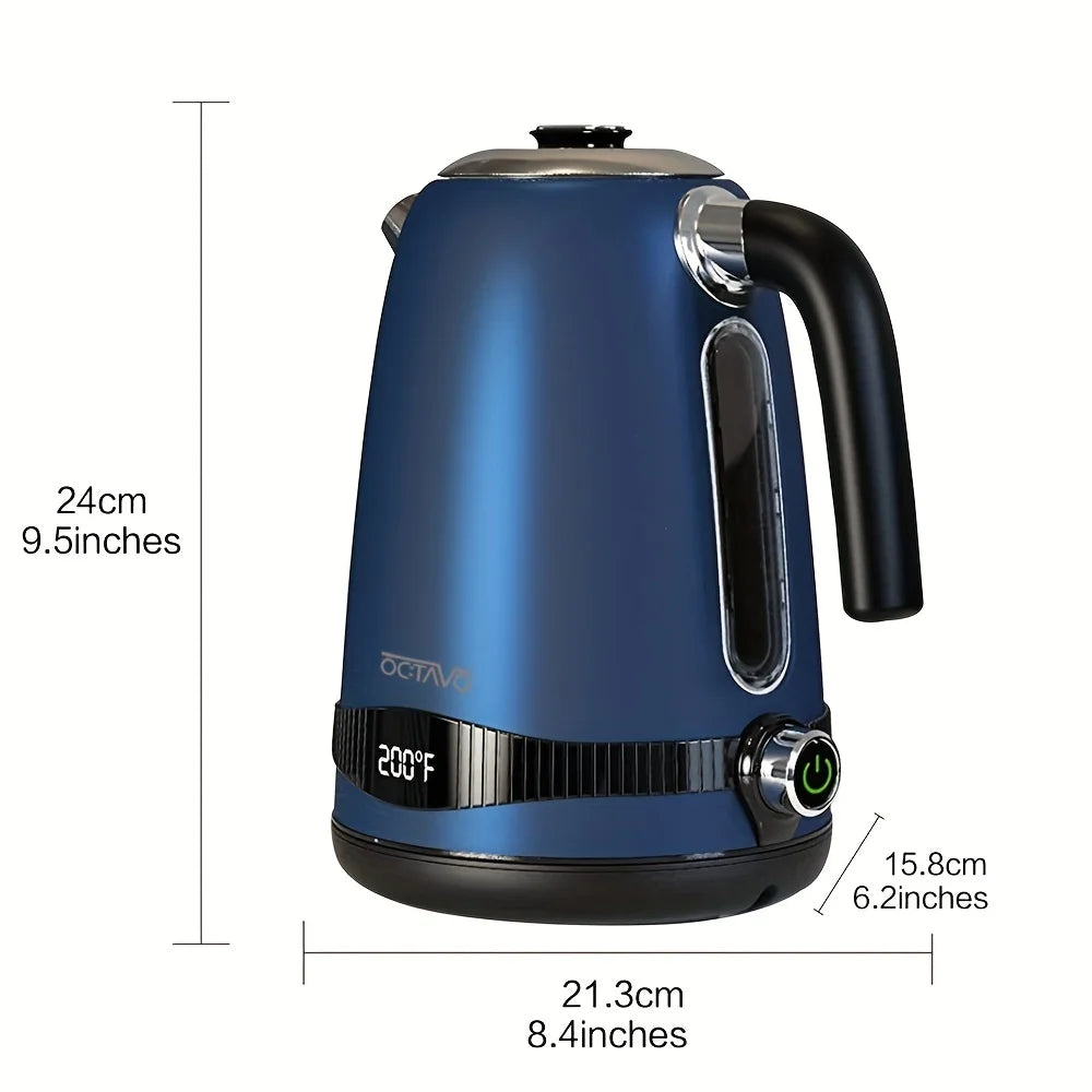 1.8QT Electric Kettle – US Plug, Temperature Control with 7 Heat Settings & LED Display (1100W)