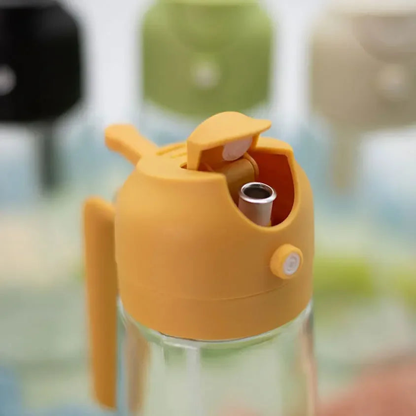 2-in-1 500ML Glass Oil Sprayer – Oil Spray Bottle & Oil Tank for BBQ, Kitchen, Baking, and Picnic
