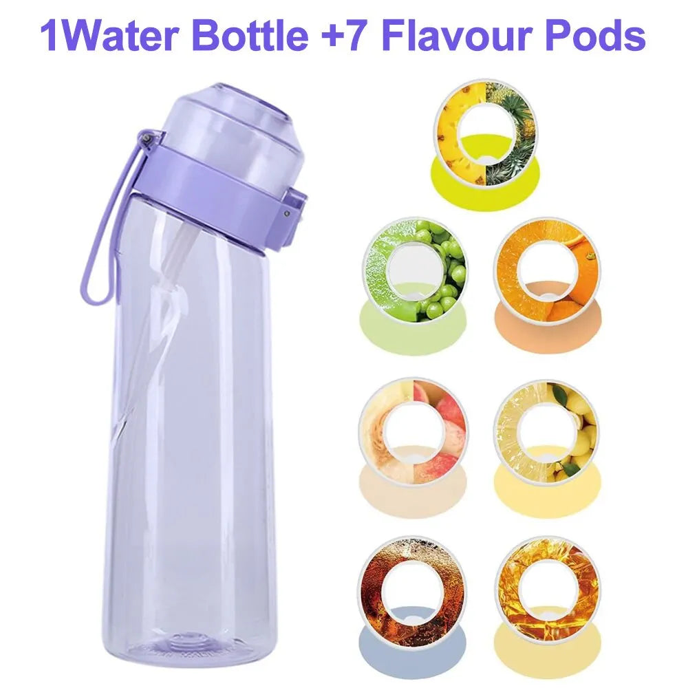 650ml Flavored Sports Water Bottle with Scent Pods