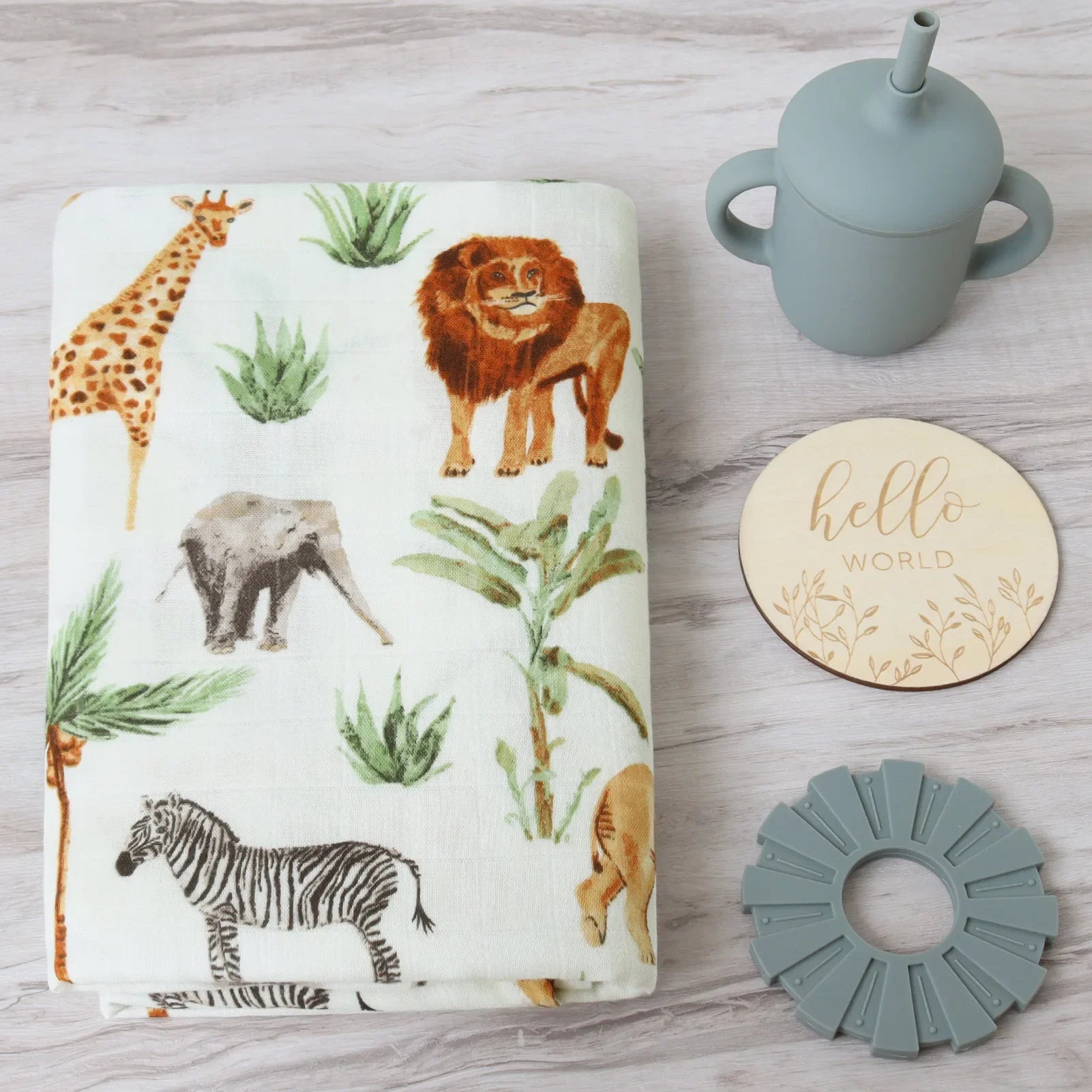 Bamboo Muslin Baby Swaddle Blanket – 120x120cm