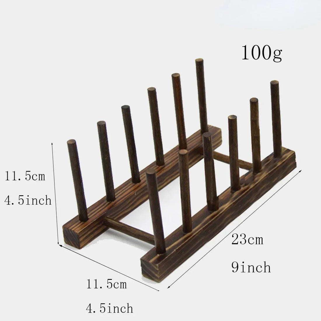 Bamboo Dish Drainer Rack & Plate Display Stand