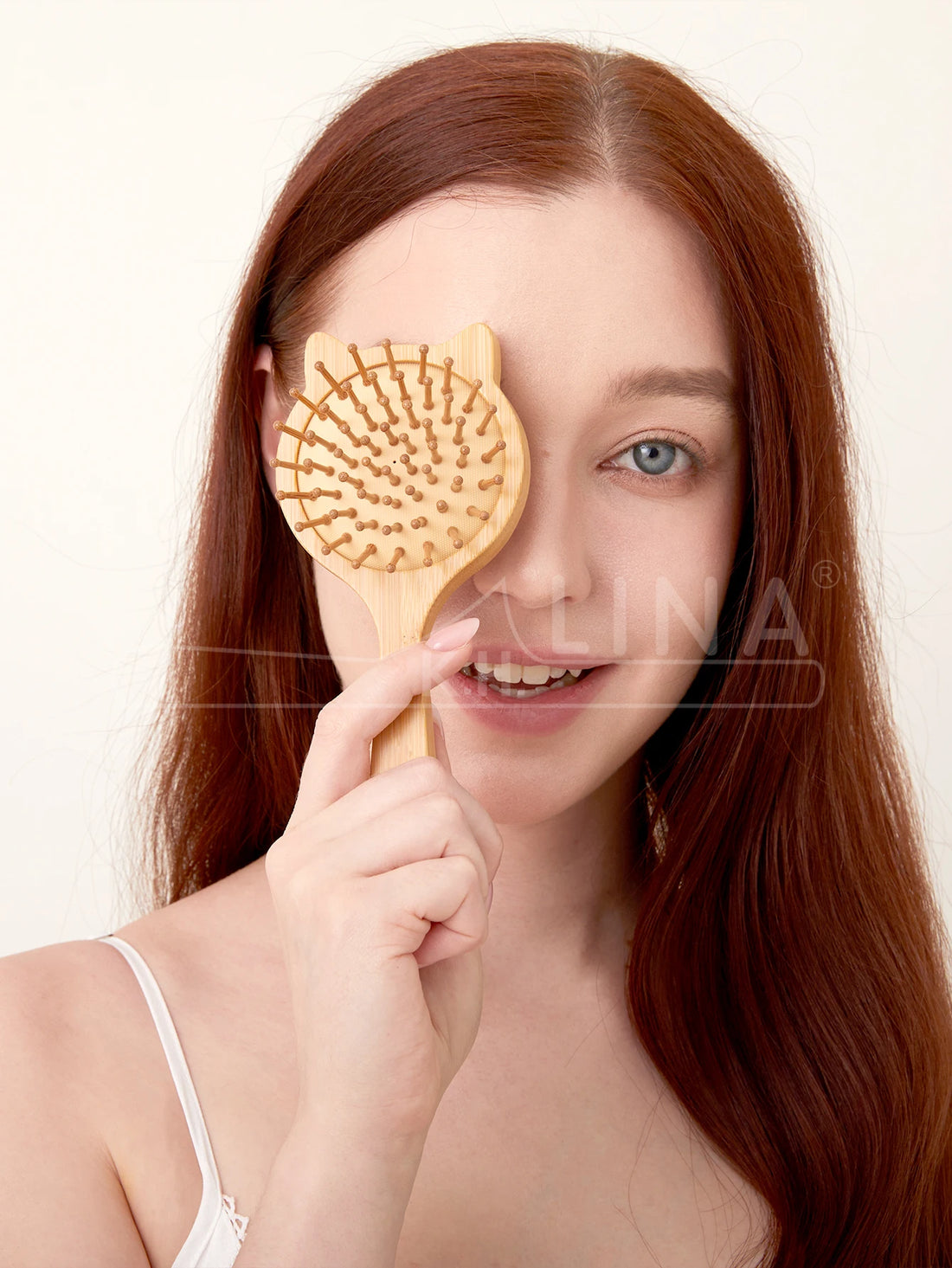 Bamboo Hair Brush - Natural Wooden Anti-Static Comb & Scalp Massager, Air Cushion Design for Detangling (Women/Men)