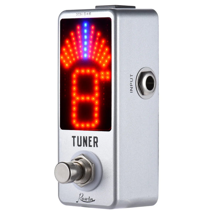 Rowin LT-910 Guitar Tuner Pedal – High Precision Chromatic Tuner for Electric Guitars